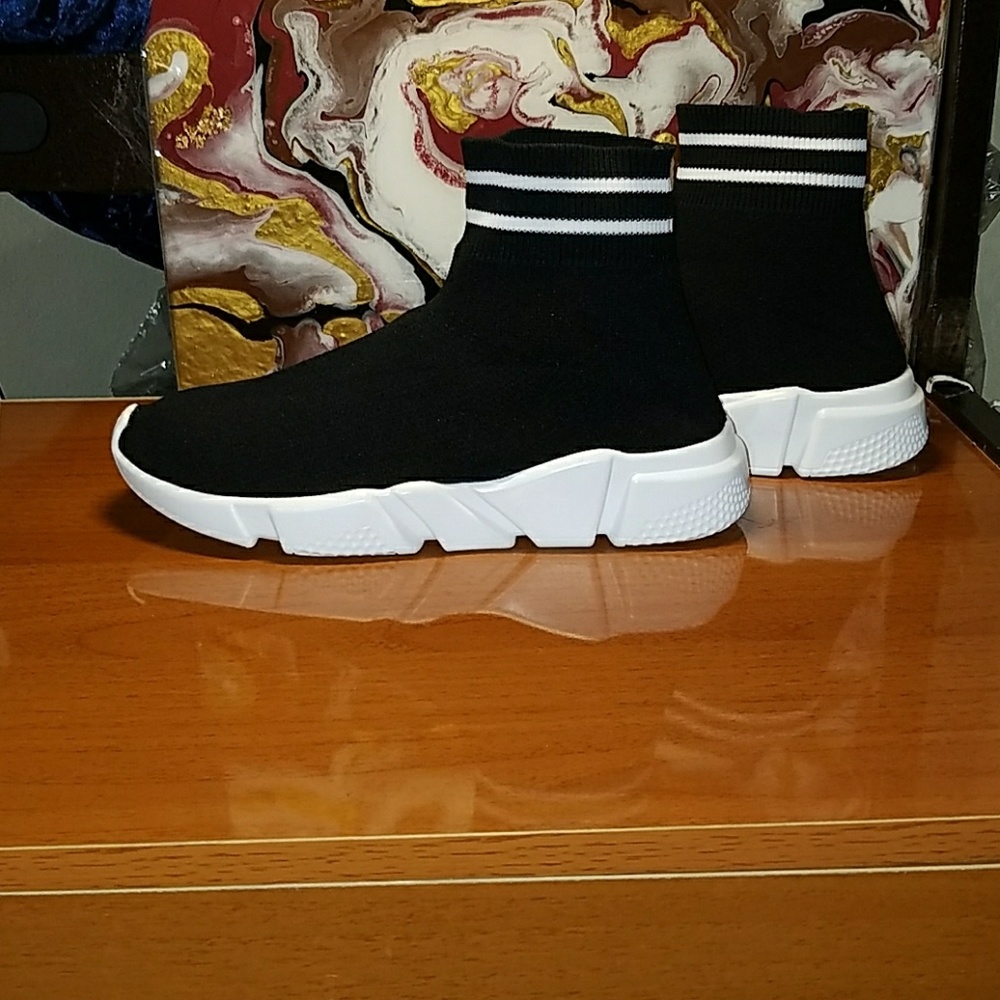 Womens "Tyga" Ultra Lightweight High Sock Sneakers - Picture 4 of 7
